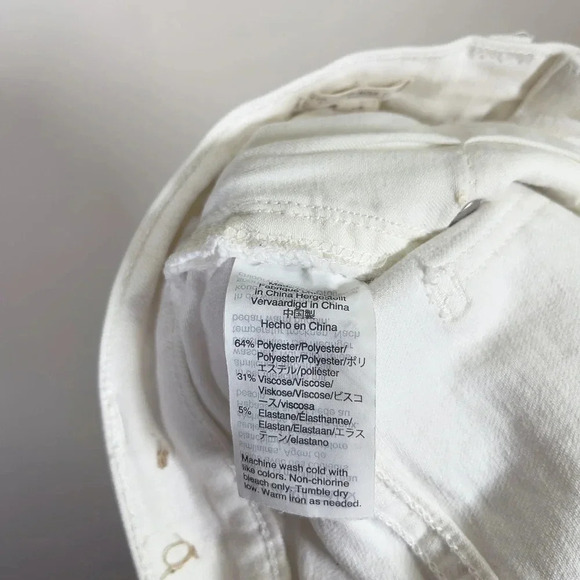 Madewell The High Rise Slim Crop Boy  Friend Jeans In Tile White - Picture 10 of 16